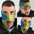 United States Virgin Islands Neck Gaiter with Blue Yellow Wave Design and Island Map Bird - Wonder Print Shop