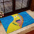 United States Virgin Islands Rubber Doormat with Blue Yellow Wave Design and Island Map Bird - Wonder Print Shop