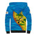 United States Virgin Islands Sherpa Hoodie with Blue Yellow Wave Design and Island Map Bird - Wonder Print Shop