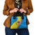 United States Virgin Islands Shoulder Handbag with Blue Yellow Wave Design and Island Map Bird - Wonder Print Shop