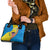 United States Virgin Islands Shoulder Handbag with Blue Yellow Wave Design and Island Map Bird - Wonder Print Shop