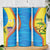 United States Virgin Islands Skinny Tumbler with Blue Yellow Wave Design and Island Map Bird - Wonder Print Shop
