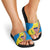 United States Virgin Islands Slide Sandals with Blue Yellow Wave Design and Island Map Bird - Wonder Print Shop