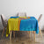 United States Virgin Islands Tablecloth with Blue Yellow Wave Design and Island Map Bird - Wonder Print Shop