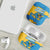 United States Virgin Islands AirPods Case with Blue Yellow Ocean Design and Eagle Map Pattern - Wonder Print Shop