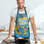 United States Virgin Islands Apron with Blue Yellow Ocean Design and Eagle Map Pattern - Wonder Print Shop