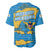 United States Virgin Islands Baseball Jersey with Blue Yellow Ocean Design and Eagle Map Pattern - Wonder Print Shop