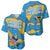 United States Virgin Islands Baseball Jersey with Blue Yellow Ocean Design and Eagle Map Pattern - Wonder Print Shop