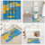 United States Virgin Islands Bathroom Set with Blue Yellow Ocean Design and Eagle Map Pattern - Wonder Print Shop