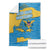 United States Virgin Islands Blanket with Blue Yellow Ocean Design and Eagle Map Pattern - Wonder Print Shop