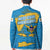 United States Virgin Islands Blazer with Blue Yellow Ocean Design and Eagle Map Pattern - Wonder Print Shop