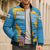 United States Virgin Islands Bomber Puffer Jacket with Blue Yellow Ocean Design and Eagle Map Pattern - Wonder Print Shop