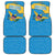 United States Virgin Islands Car Mats with Blue Yellow Ocean Design and Eagle Map Pattern - Wonder Print Shop
