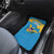 United States Virgin Islands Car Mats with Blue Yellow Ocean Design and Eagle Map Pattern - Wonder Print Shop