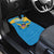 United States Virgin Islands Car Mats with Blue Yellow Ocean Design and Eagle Map Pattern - Wonder Print Shop
