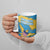 United States Virgin Islands Ceramic Mug with Blue Yellow Ocean Design and Eagle Map Pattern - Wonder Print Shop