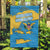 United States Virgin Islands Garden Flag with Blue Yellow Ocean Design and Eagle Map Pattern - Wonder Print Shop