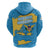 United States Virgin Islands Hoodie with Blue Yellow Ocean Design and Eagle Map Pattern - Wonder Print Shop