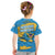 United States Virgin Islands Kid T Shirt with Blue Yellow Ocean Design and Eagle Map Pattern - Wonder Print Shop