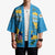 United States Virgin Islands Kimono with Blue Yellow Ocean Design and Eagle Map Pattern - Wonder Print Shop