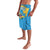 United States Virgin Islands Lavalava with Blue Yellow Ocean Design and Eagle Map Pattern - Wonder Print Shop