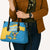 United States Virgin Islands Leather Bag with Blue Yellow Ocean Design and Eagle Map Pattern - Wonder Print Shop
