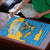 United States Virgin Islands Puzzle with Blue Yellow Ocean Design and Eagle Map Pattern - Wonder Print Shop