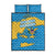 United States Virgin Islands Quilt Bed Set with Blue Yellow Ocean Design and Eagle Map Pattern - Wonder Print Shop