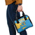 United States Virgin Islands Shoulder Handbag with Blue Yellow Ocean Design and Eagle Map Pattern - Wonder Print Shop