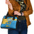 United States Virgin Islands Shoulder Handbag with Blue Yellow Ocean Design and Eagle Map Pattern - Wonder Print Shop