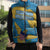 United States Virgin Islands Sleeveless Puffer Jacket with Blue Yellow Ocean Design and Eagle Map Pattern - Wonder Print Shop