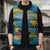 United States Virgin Islands Sleeveless Puffer Jacket with Blue Yellow Ocean Design and Eagle Map Pattern - Wonder Print Shop