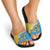 United States Virgin Islands Slide Sandals with Blue Yellow Ocean Design and Eagle Map Pattern - Wonder Print Shop