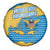 United States Virgin Islands Spare Tire Cover with Blue Yellow Ocean Design and Eagle Map Pattern - Wonder Print Shop