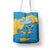 United States Virgin Islands Tote Bag with Blue Yellow Ocean Design and Eagle Map Pattern - Wonder Print Shop