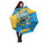 United States Virgin Islands Umbrella with Blue Yellow Ocean Design and Eagle Map Pattern - Wonder Print Shop