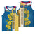 United States Virgin Islands Basketball Jersey with Blue Yellow Floral Design and Government Seal Bird - Wonder Print Shop