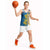 United States Virgin Islands Basketball Jersey with Blue Yellow Floral Design and Government Seal Bird - Wonder Print Shop