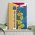 United States Virgin Islands Canvas Wall Art with Blue Yellow Floral Design and Government Seal Bird - Wonder Print Shop