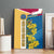 United States Virgin Islands Canvas Wall Art with Blue Yellow Floral Design and Government Seal Bird - Wonder Print Shop