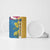 United States Virgin Islands Ceramic Mug with Blue Yellow Floral Design and Government Seal Bird - Wonder Print Shop