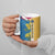 United States Virgin Islands Ceramic Mug with Blue Yellow Floral Design and Government Seal Bird - Wonder Print Shop