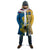 United States Virgin Islands Cloak with Blue Yellow Floral Design and Government Seal Bird - Wonder Print Shop