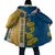 United States Virgin Islands Cloak with Blue Yellow Floral Design and Government Seal Bird - Wonder Print Shop