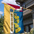 United States Virgin Islands Garden Flag with Blue Yellow Floral Design and Government Seal Bird - Wonder Print Shop