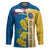 United States Virgin Islands Hockey Jersey with Blue Yellow Floral Design and Government Seal Bird - Wonder Print Shop