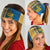 United States Virgin Islands Neck Gaiter with Blue Yellow Floral Design and Government Seal Bird - Wonder Print Shop