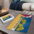 United States Virgin Islands Puzzle with Blue Yellow Floral Design and Government Seal Bird - Wonder Print Shop