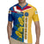 United States Virgin Islands Rugby Jersey with Blue Yellow Floral Design and Government Seal Bird - Wonder Print Shop