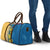 United States Virgin Islands Travel Bag with Blue Yellow Floral Design and Government Seal Bird - Wonder Print Shop